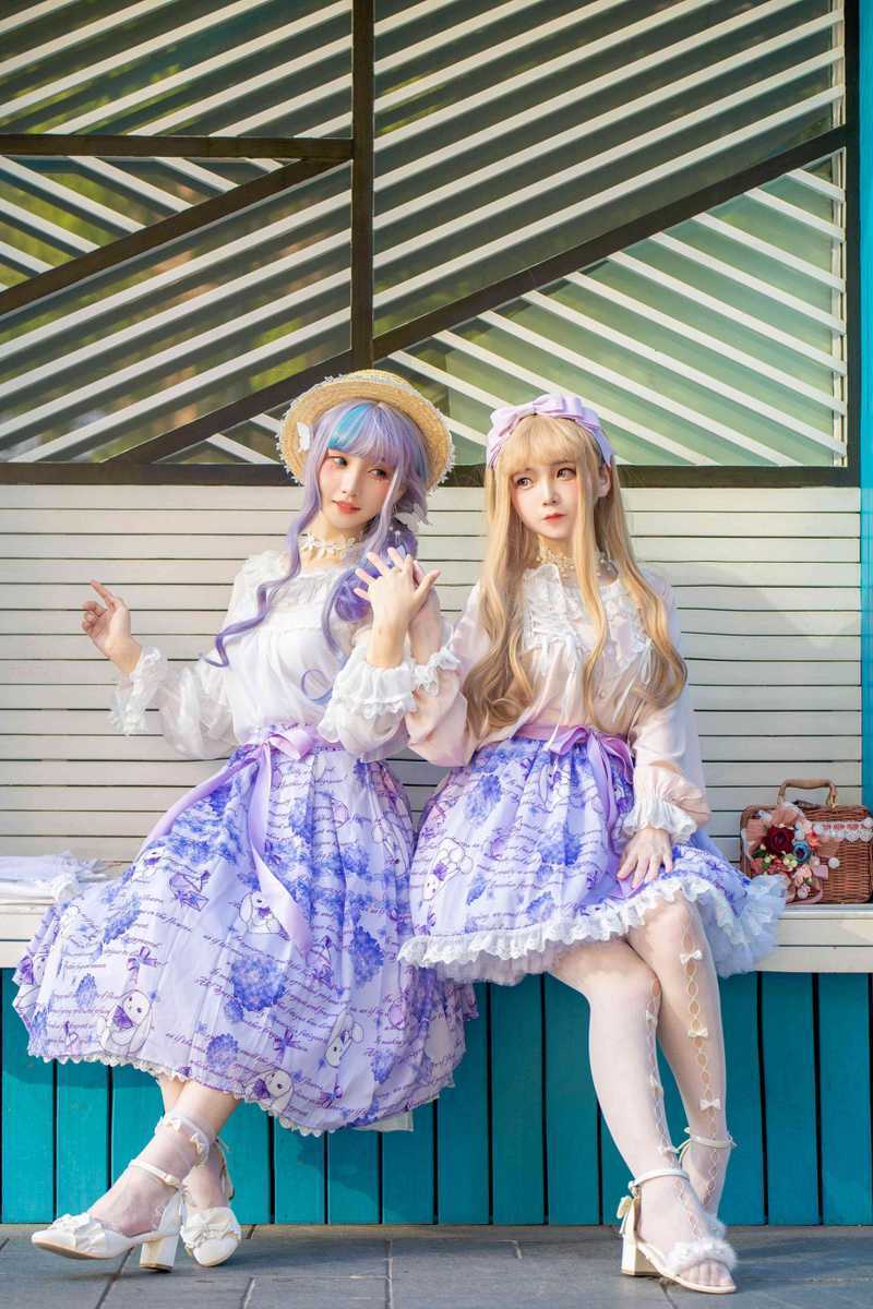 楚楚子w – NO.76 -LOLITA装扮 LOLITA夏日穿搭打歌服小偶像出镜：楚楚子＋@鹤祈 [11P26MB]-死宅屋